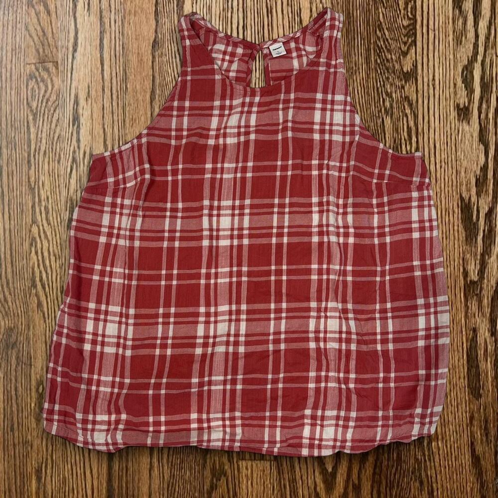 Old Navy red and white tank